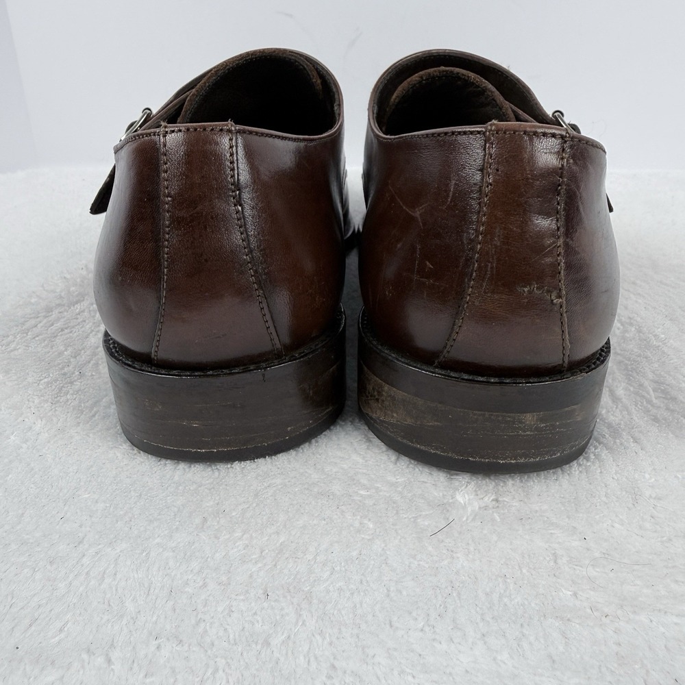 To Boot New York Adam Derrick Brown Leather Double Monk Strap Shoes Men's 9.5 - Picture 4 of 9